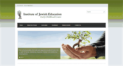 Desktop Screenshot of instituteofjewisheducation.com